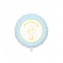 Palloncino Prima comunione chic celeste