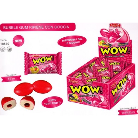 Bubble wow ripiena tutti i frutti 6gr