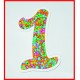 Porta confetti "numero 1"