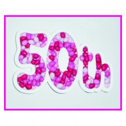 Porta confetti " 50 th "