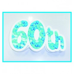 Porta confetti " 60th "