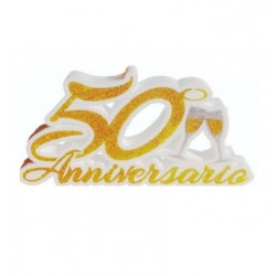 Scritta polistirolo "50 anniversario"  