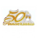 Scritta polistirolo "50 anniversario"  