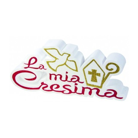 Scritta polistirolo "La mia cresima"