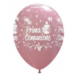 Palloni ad elio 12" COMUNIONE ROSA