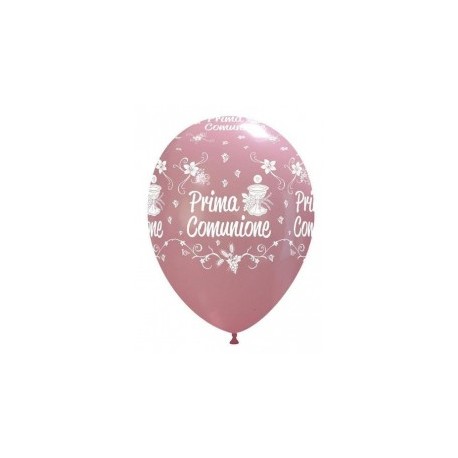 Palloni ad elio 12" COMUNIONE ROSA