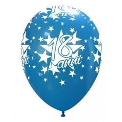 Palloni ad elio 12" 18 Anni Blu