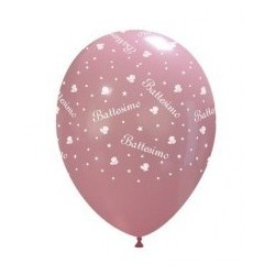 Palloni ad elio 12" Battesimo Rosa