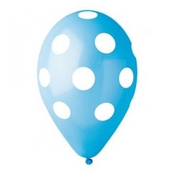 Palloni ad elio 12" Pois celeste