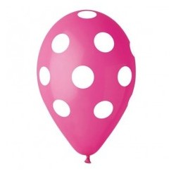 Palloni ad elio 12" Pois fucsia