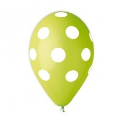 Palloni ad elio 12" Pois verde acido