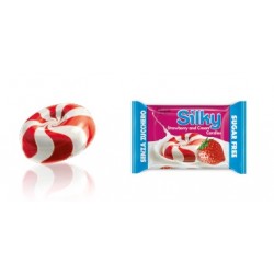 Caramella Silky panna e fragola sugar free 300gr