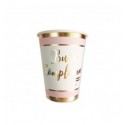 Bicchieri Buon compleanno chic rosa