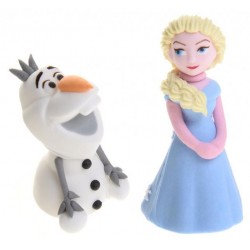 Elsa e Olaf 3d in pasta di zucchero 
