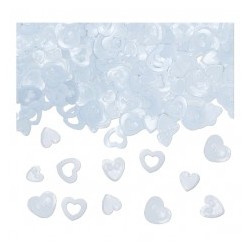 Confetti in plastica a forma di cuore